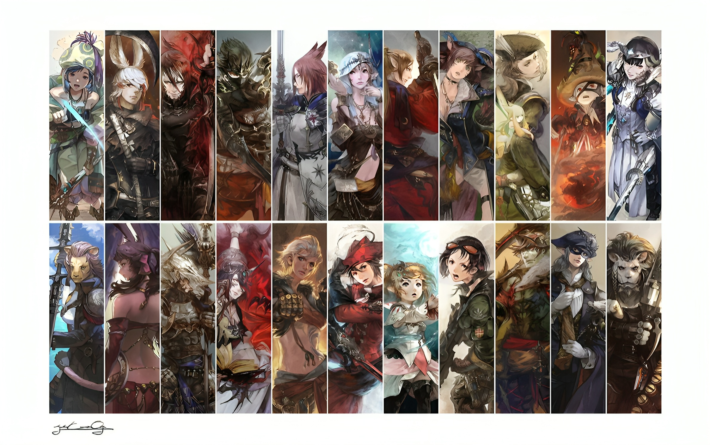 FFXIV Job Official Art